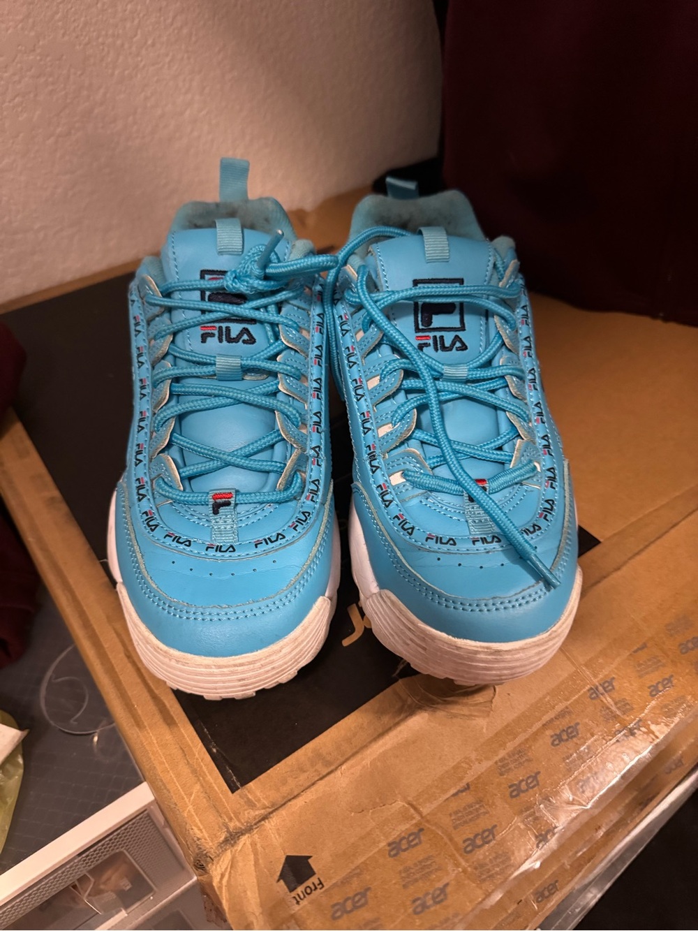 Fila Women's Light Blue Chunky Sneakers